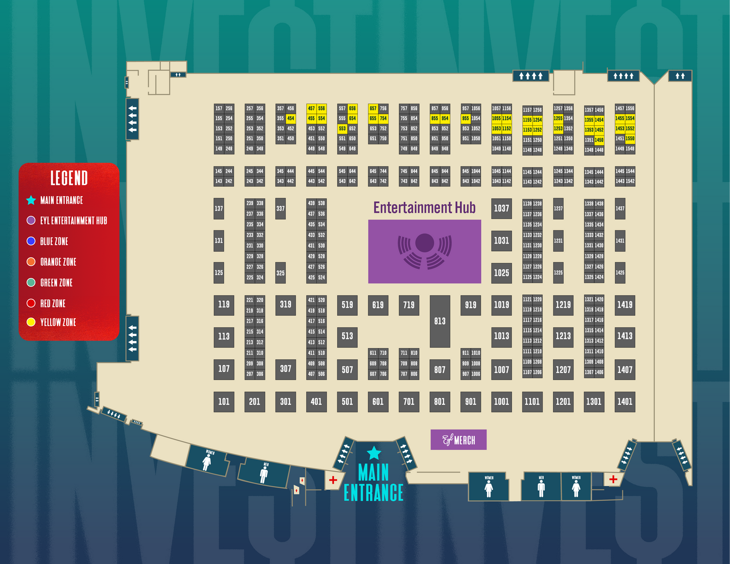 YELLOW ZONE - Vendor Booth 10' x 10' - Invest Fest 2025