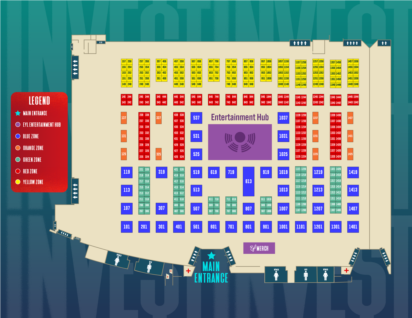 BLUE ZONE - Vendor Booth 20' x 20' - Invest Fest 2025