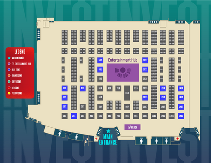 BLUE ZONE - Vendor Booth 20' x 20' - Invest Fest 2025