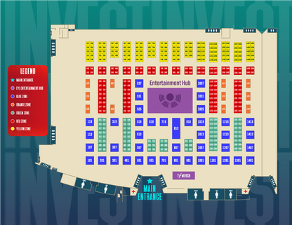 YELLOW ZONE - Vendor Booth 10' x 10' - Invest Fest 2025